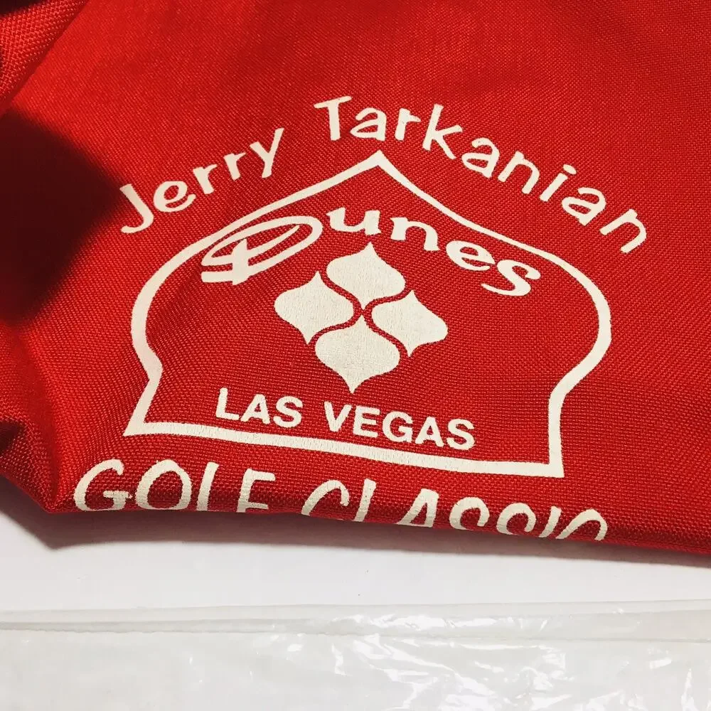 Vtg NEW 80s Dunes Las Vegas Golf Classic Scott Travel Cover Bag Jerry Tarkanian